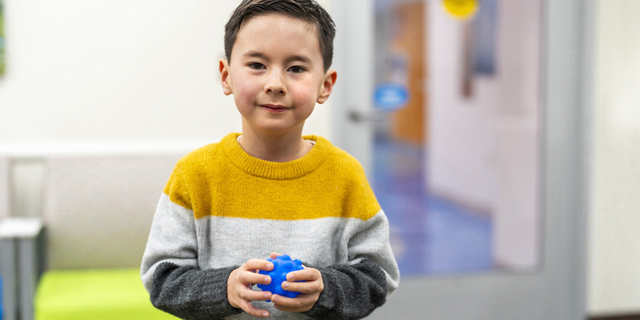 Medium Shot of Patient Logan Branson