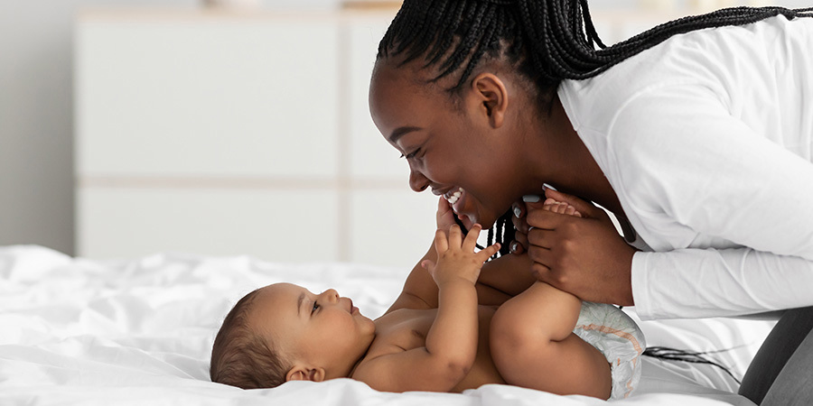 Newborn Guide Callout Taking Care Of Baby Stock