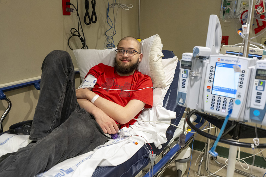 CAR T Infusion Patient Adam Wiscarson Chkd