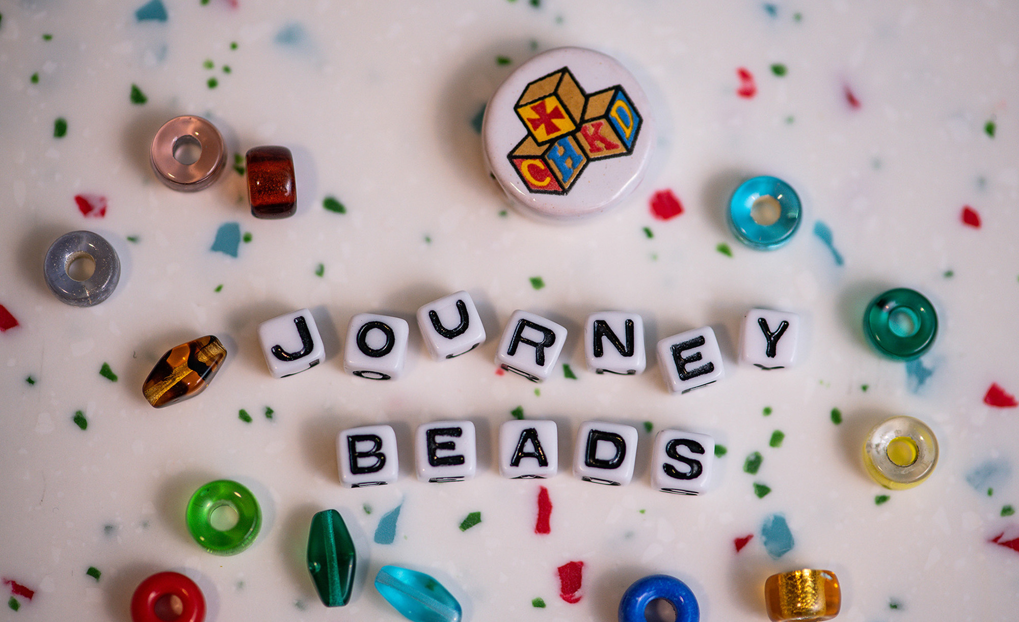 Cancer Journey Beads Web Banner Stock
