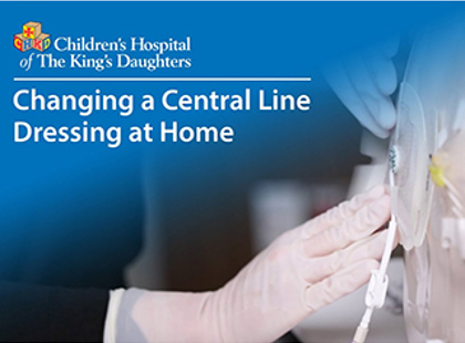 Video Thumb Changing A Central Line Dressing At Home