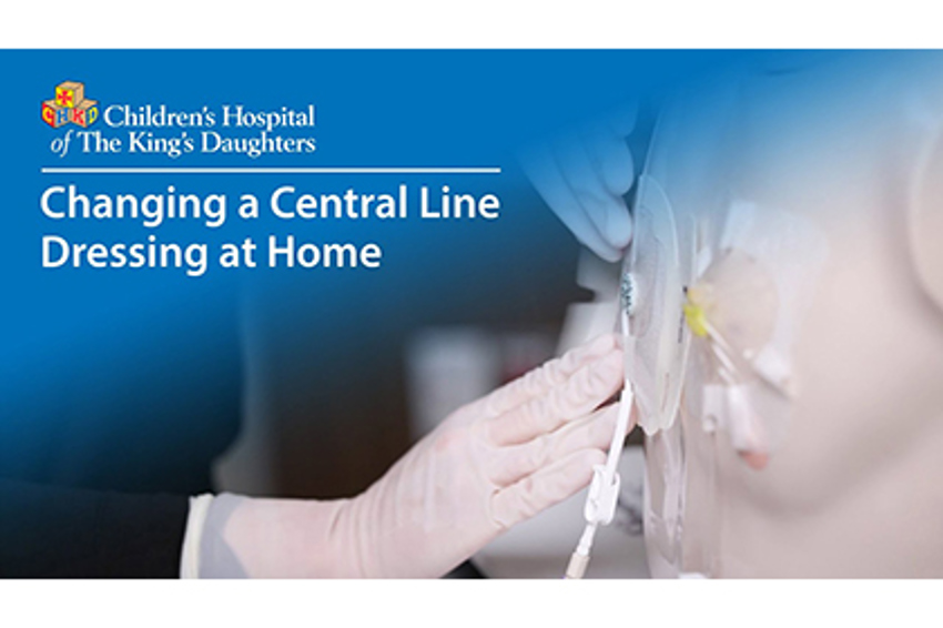 Video Thumb Changing A Central Line Dressing At Home
