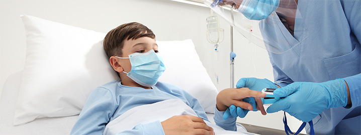 Child being prepared for surgery.