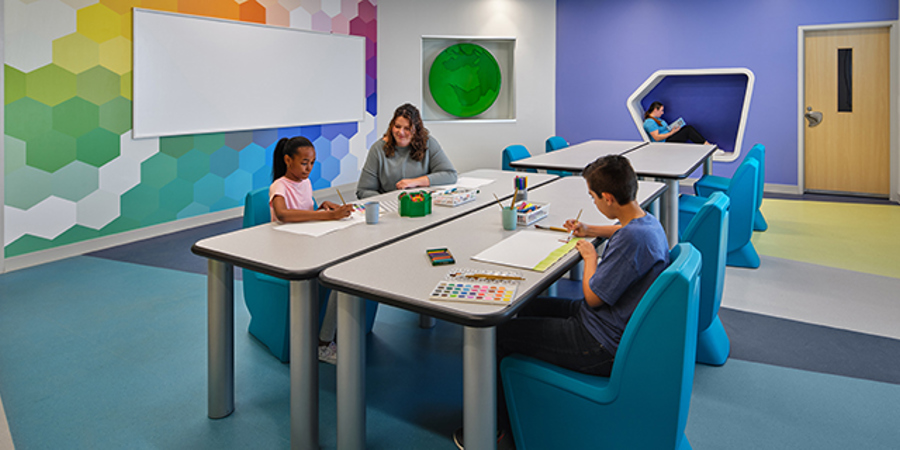 Children's Pavilion art therapy room